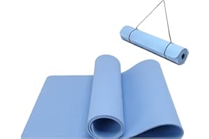 Oak & Tea Yogamatte Rutschfest Fitnessmatte Umweltfreundliche TPE Sportmatte mit Tragegurt Gymnastikmatte für Pilates Yoga Workout 183 x 61 x 0.6 cm