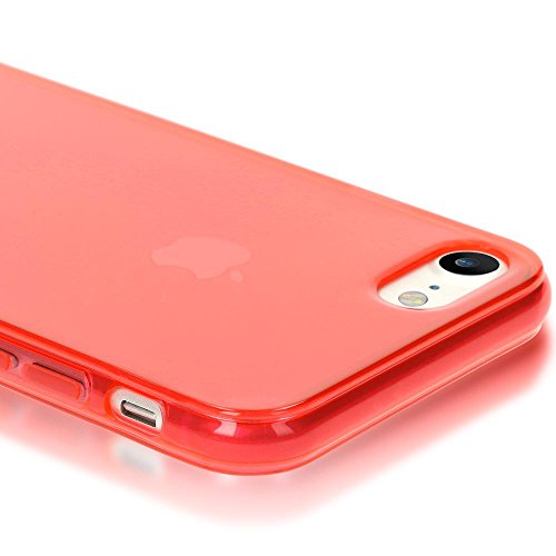 iPhone 8 7 Funda Carcasa de NALIA Protectora Movil Transparente TPU Silicona Ultra-Fina Gel Bumper Goma Cubierta Cobertura Delgado Clear Cover Phone Case para Telefono Apple IP 7 8 - Rojo iPhone 8 7 Funda Carcasa de NALIA Protectora Movil Transparente TPU Silicona Ultra-Fina Gel Bumper Goma Cubierta Cobertura Delgado Clear Cover Phone Case para Telefono Apple IP 7 8 - Rojo