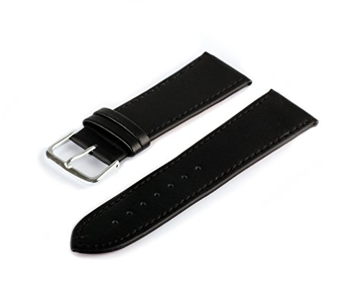 Uhren Lederarmband Schwarz 24 mm XL Uhrenarmband Uhrband extra Lang Uhren Lederarmband Schwarz 24 mm XL Uhrenarmband Uhrband extra Lang
