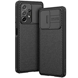 Guisessy for Samsung Galaxy A53 5G Case, A53 5G Case with Slide Camera Protector, for Galaxy A53 5G Shockproof Protective TPU Case, Texture Design Cover Phone Case