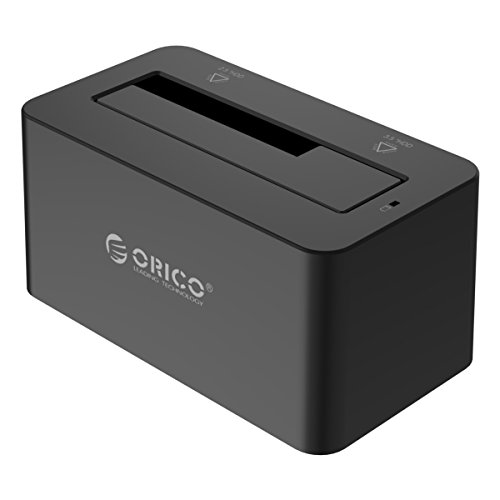 ORICO 2,5″ 3,5″ Festplatten Dockingstation Gehäuse, USB 3.0, für SATA 2,5 und 3,5-Zoll HDD und SSD, Hochgeschwindigkeit 5 Gb/s, bis zu 8 TB - 6