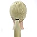 30Inch Long Smooth 100% Synthetic Blonde Hair Hairdressing Styling Head Doll Mannequin Training Head Tools Braiding Cutting Model with Clamp #613