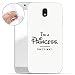 Produktbild Finoo Samsung Galaxy J5 2017 Weiche Flexible Silikon-Handy-Hülle | Transparente TPU Cover Schale mit Motiv | Tasche Case Etui mit Ultra Slim Rundum-Schutz | Princess White