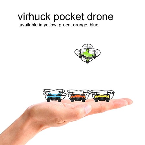 Virhuck Volar-360 MINI Drone Christmas Gifts Presents, 2.4G 4CH 6Axis Gyro Headless Mode, Multicolor LED Lights, One Key Return Mode Mini Drone RC Quadcopter Helicopter - Green