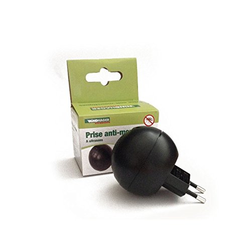 Windhager 01764 toma Provence Outillage-Aparato antimosquitos por ultrasonidos, color negro