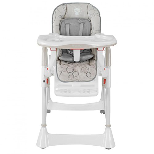 Froggy Baby Kinder Hochstuhl mit Sicherheitsgurt und Großem Esstisch, Höhenverstellbar, Zusammenklappbar - 2