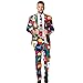 Produktbild Opposuit Herren Anzug Weihnachtsmotive, Jacke Hose Krawatte Karneval Weihnachten (50)