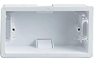 Merriway BH04529 45 mm tief 2-fach Unterputzdose, Weiß