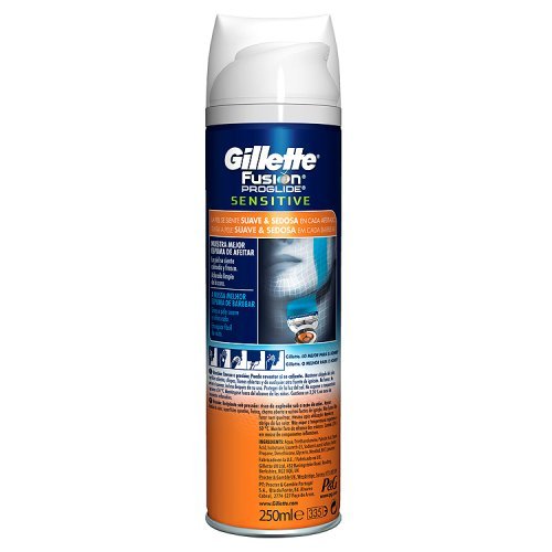 Gillette Fusion Proglide Sensitive Active Sport Shaving Foam, 250ml