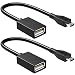 Produktbild Gritin USB OTG Adapter Kabel, [2 Stück] Micro USB auf USB 2.0 Adapter OTG Adapterkabel, kompatibel mit Handy, Tablet und weiteren OTG-fähigen Geräte