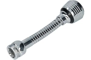 FERRESTOCK Fontastock FSKFAC008 Atomizador Flexible de dos posiciones para caudal de agua en modo normal o ducha para grifos, incluye adaptador H22/100 – M24/100