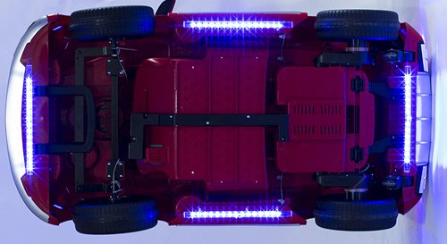 Mercedes-Benz CLA 45 AMG viele LED Effekte Soft Start Kinderauto Kinderfahrzeug Kinder Elektroauto -weiss-