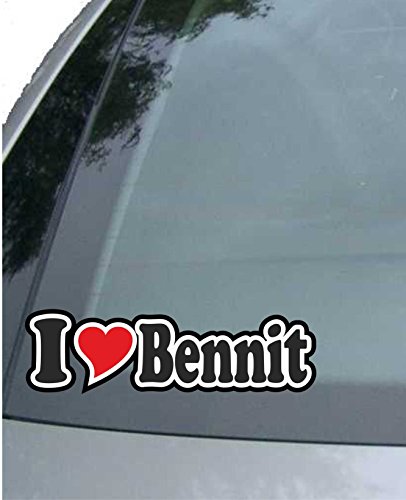 INDIGOS UG - Car Sticker/Decal / JDM/Die cut I Love Heart - I love with heart 15 cm - I LOVE Aurelio - Car Truck Truck - Sticker with name of man woman child