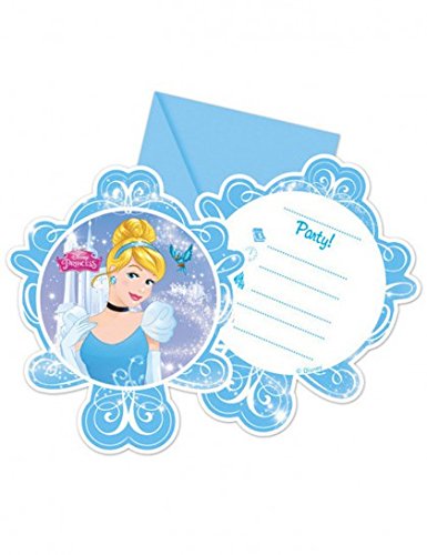 Disney Cinderella Gestanzte Einladungskarten mit Umschlag