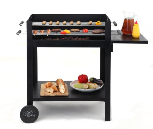 Tepro Chill&Grill Holzkohlengrill Zusammenbau OHNE Schrauben Lambada, Schwarz - 3