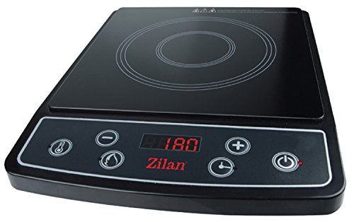Preisvergleich Produktbild Zilan Induktions-Kochplatte / Induktionskochfeld / Herdplatte / Induktionsherd / Induktionskochplatte / 2000 Watt / 10 Heizstufen / DC-Lüfterkühlung / 60-240° / Touch-Bedienfeld / Überhitzungsschutz
