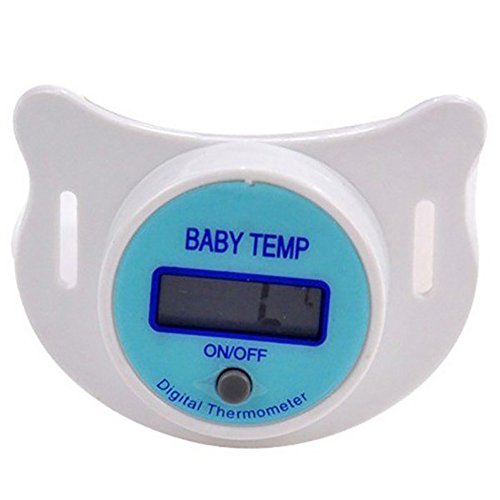 Preisvergleich Produktbild NAttnJf Thermometer baby Schnullerthermometer Baby-Säuglings-LCD-Digital-Schnuller... Blau Anzeige Celsius