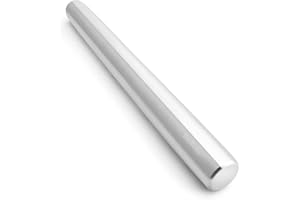 ‎SVEBAKE SveBake Edelstahl Nudelholz - Fondant Teigrolle Edelstahl Teigroller Rolling Pin Teigroller Perfekt für Bäcker 30 cm