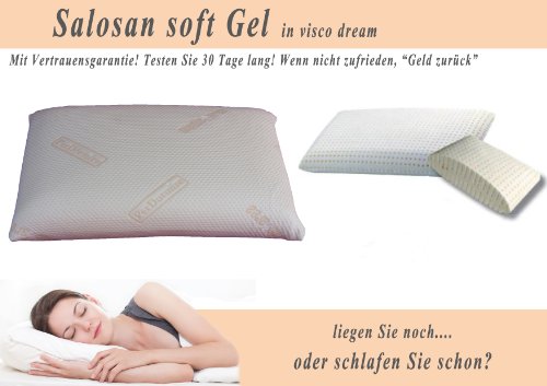 Salosan Orthopädisches Kopfkissen Viscokissen 40 X 80 X 15 cm – Nackenkissen - 2
