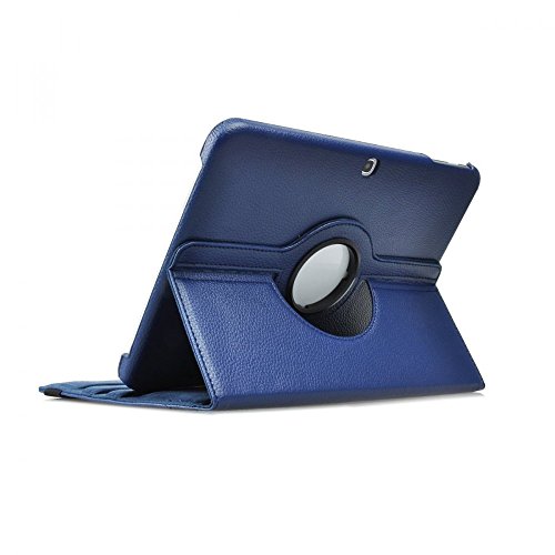 COOVY® 360° ROTATION COVER FÜR SAMSUNG GALAXY TAB 3 10.1 GT-P5200 GT-P5210 GT-P5220 SMART HÜLLE TASCHE ETUI CASE SCHUTZ STÄNDER Farbe dunkelblau - 5