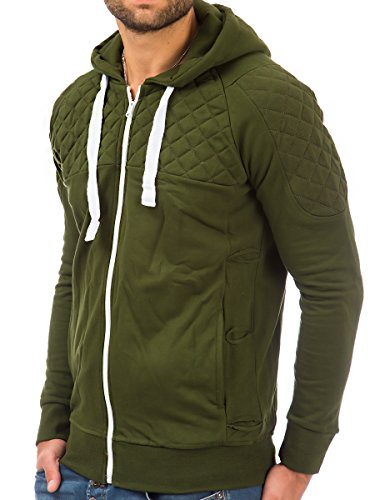 L.A.B 1928 Herren Sweatshirt Jacke LAB-3017 Khaki M