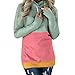 Produktbild Schalkragen Kapuzenshirt Damen,Elecenty Frauen Kapuzenpullis Kapuzenpullover Sweatshirts Jumper Sweater Hoodies Jumper T Shirt Pullover Hemdoberteile