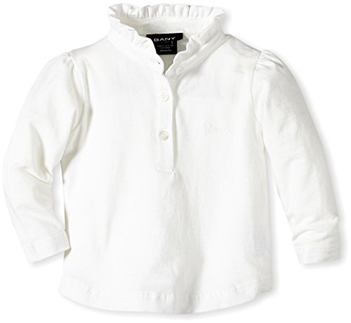 Gant Baby Girls 0-24m 705384 E. Frill Jersey Blouse, White (Off White), 3-6 Months (Manufacturer Size: 68/6 Months)