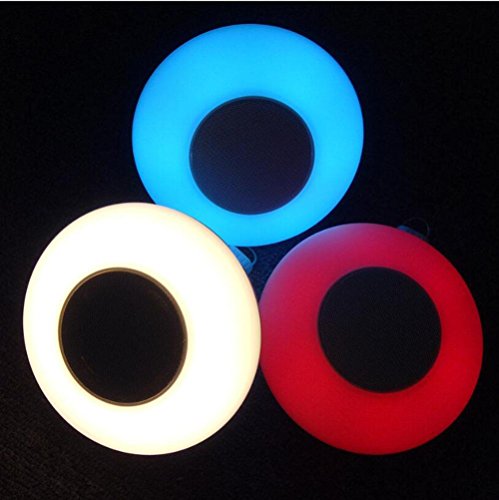 WY&WYNeben Lampe Multicolor dimmbare Nachtlicht, drahtlose Bluetooth-Lautsprecher Fernbedienung mit Wecker