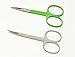 NOVA Small Facial Hair Trimming Scissors set of 2 Curved and Straight Blade