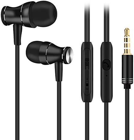 COSPOR Wired Earphones, In Ear HD Stereo Earphones Sweatproof Sports Earbuds with Mic