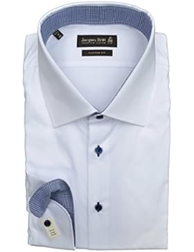 Jacques Britt Hemd Ben Mix EL extra langer Arm Custom Fit Weiß Größe 46
