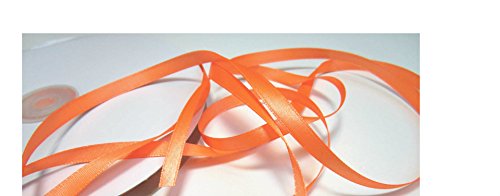 100 m Satin-Schleifenband in 6 mm Breite : Apricot-Lachs - 2