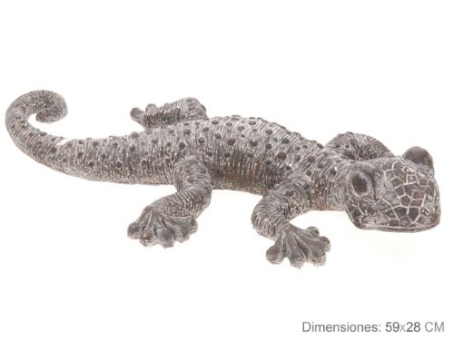 Deko Eidechse Gecko Gartenfigur Gartendeko Gartendekoration Gartenskulptur Teichfigur Dekofigur