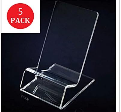 YouPei® 5-Inch Acrylic Transparent Mobile Phone Display Stand(5 PACK)