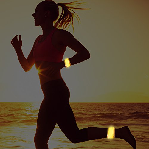 Esonstyle® 6 Stück LED Armband LED Klaps-Band-Glühen-Armband-Nachtsicherheits-Handgelenk-Band für das Wandern Jogging-das Radfahren gehende laufende Konzert-kampierende im Freiensport - 7