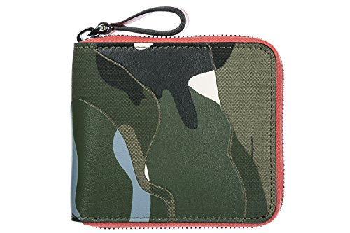 Preisvergleich Produktbild Valentino Herren Geldbörse Portemonnaie Echtleder Geldbeutel Bifold Grün