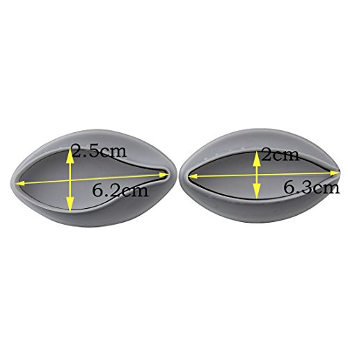 joyliveCY 2ST Lily Form Cookie Gebäck Kolben Cutter Sugarcraft DIY Werkzeug Dekorieren Mold - 2