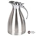 Produktbild Thermoskanne, Homecube Edelstahl Isolierkanne, Thermo Jug, Kaffekanne, Teekanne, Isoflasche, Isokanne, Doppelwandige Isolierung, Einhand-Ausgießtaste, Tropffreies Ausgießen, 1,5 Liter, Silber