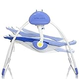 Elektrische Babyschaukel Automatische Baby Wiege Wippe Little World Dreamday blau - 3