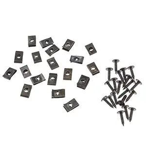 arythe 20x Motorcycle Scooter ATV Metal Fastener Rivet Retainers Screws and Clips