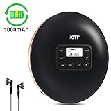 portable radio cd player test 【Modernes Design & Perfektes Geschenk】-Dieser klassische schwarze CD-Player sieht hochwertig und exquisit aus. Glatte Erscheinung mit perfekter LCD-Anzeige, unterscheidet es von anderen tragbarern disk man CD-Player. Mit der kompakten Handfläche können Sie jederzeit und überall Musik genießen. Einfacher Stil macht Musik-CD-Player das ideale Geschenk Ideales Geschenk für werdende Mutter, Schüler, Älteste, Kinder usw.