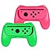 Produktbild Fintie Grip für Nintendo Switch Joy-Con - [2er-Pack] [Ergonomisches Design] Verschleißfeste Komfort Griff Kit Griffhalter für Nintendo Switch Konsole Joy-Con Controller, Grün/Pink