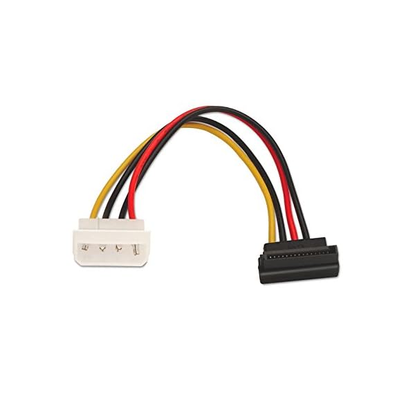 NANOCABLE 10.19.0201-OEM - Cable SATA alimentación acodado a MOLEX, 4pin/M-SATA/H, Macho-Hembra, 16cm - Image 5