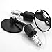 Motorcycle Chrome Plated Billet Aluminum Outside Rearview Side View Mirrors Multi Angle Adjustable Blindsight Rearview Handle Bar End Convex Universal Fit For Aprilia BMW Buell Ducati Harley Davidson Honda Indian Kawasaki KTM Suzuki Yamaha