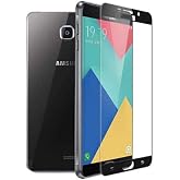 Aksesuarcim Samsung Galaxy A7 2017 ile Uyumlu Ekran Koruyucu Tam Kapatan Nano Esnek İnce Fiber Siyah