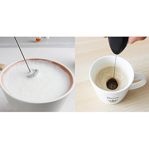 sundautumn Handrührgerät Rührwerk für Milch Kaffee – Handmixer, Ei, Werkzeug-Küche schwarz - 3