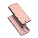 Produktbild FugouSell Motorola One Power P30 Note Leder Hülle, Premium PU Leder etui Schutzhülle Tasche mit Kippständer, Slim Flip Case Cover für Motorola One Power P30 Note(Rose Gold)