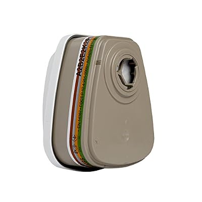 3M Filtre combiné ABEK2Hg P3R + formaldéhyde (seulement pour les masques complets série 6000 et 7907S), vapeurs organiques, inorganiques gaz acides, ammoniac + poussières toxiques