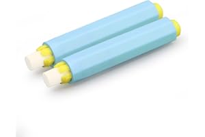 PIXCOLOR Skynotek – Pack 2 portatizas ajustable de Ø 9 mm | Soporte para tizas mecánico | Funda para tiza de sección redonda | Clip de tiza de color azul | 2 piezas