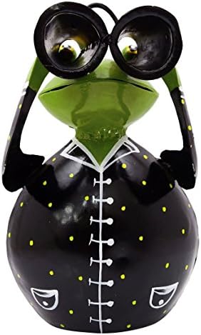 Table Decor Decorative Hand Painted Garden Decor Statue Frog Decorative Metal Art